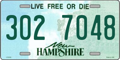 NH license plate 3027048