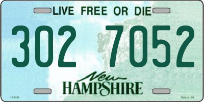 NH license plate 3027052