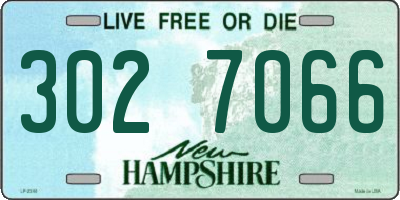 NH license plate 3027066