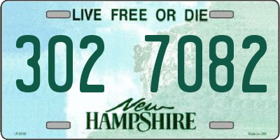 NH license plate 3027082
