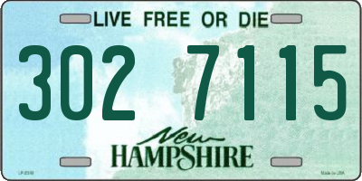 NH license plate 3027115