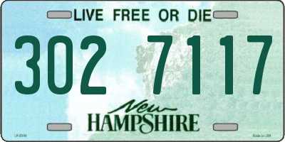 NH license plate 3027117