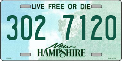 NH license plate 3027120