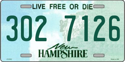 NH license plate 3027126