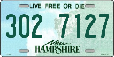 NH license plate 3027127