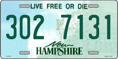 NH license plate 3027131