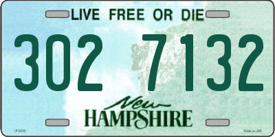NH license plate 3027132