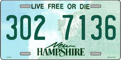 NH license plate 3027136