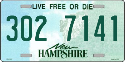 NH license plate 3027141