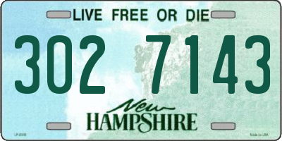 NH license plate 3027143