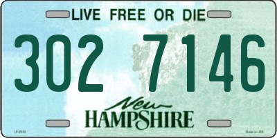 NH license plate 3027146