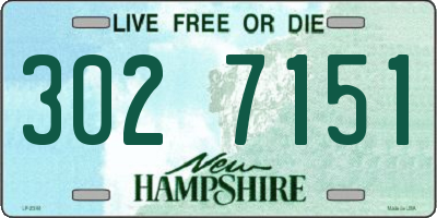 NH license plate 3027151