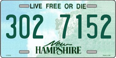 NH license plate 3027152