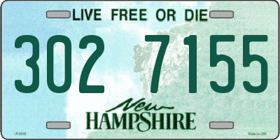 NH license plate 3027155