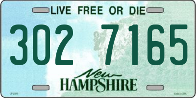 NH license plate 3027165