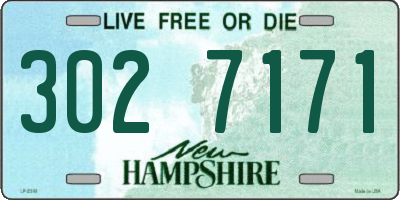 NH license plate 3027171