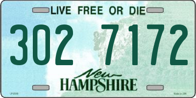 NH license plate 3027172