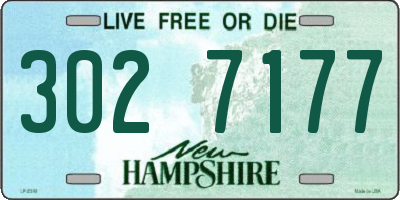 NH license plate 3027177