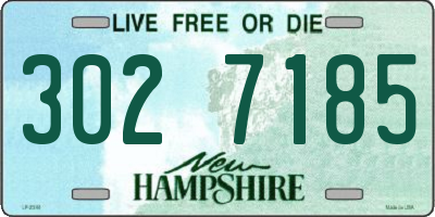 NH license plate 3027185