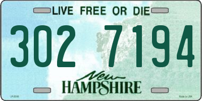 NH license plate 3027194
