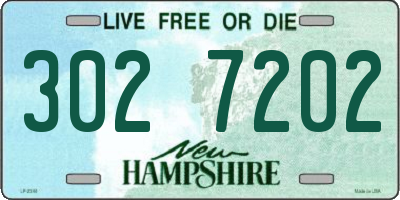 NH license plate 3027202