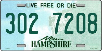 NH license plate 3027208