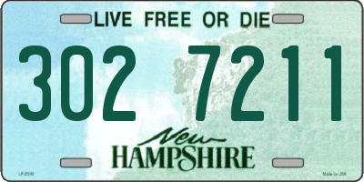 NH license plate 3027211