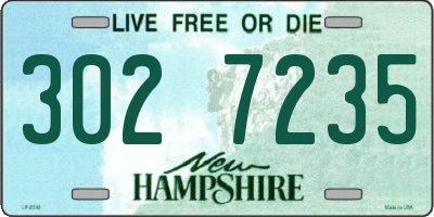 NH license plate 3027235