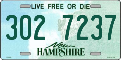 NH license plate 3027237
