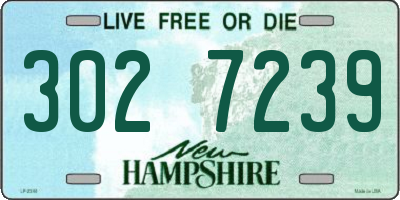NH license plate 3027239