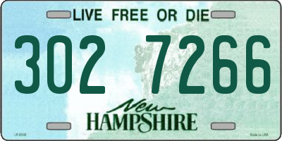 NH license plate 3027266