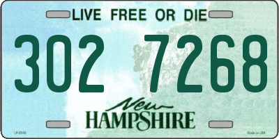NH license plate 3027268