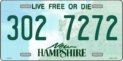 NH license plate 3027272