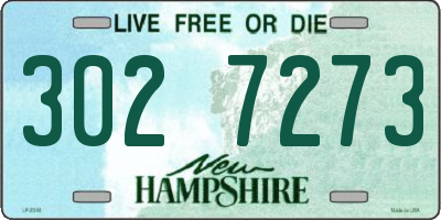 NH license plate 3027273