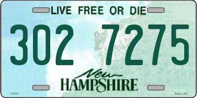 NH license plate 3027275