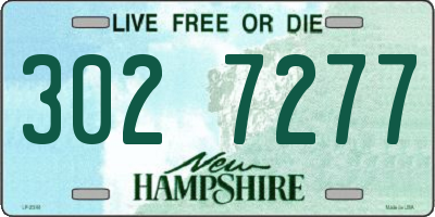 NH license plate 3027277