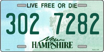 NH license plate 3027282