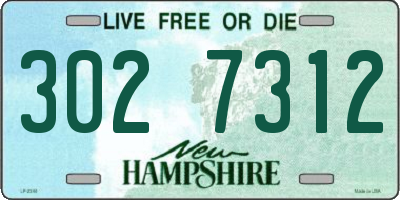 NH license plate 3027312