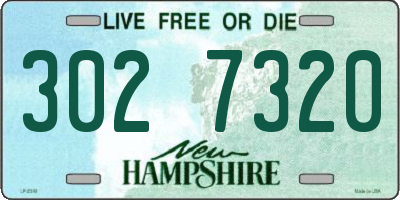 NH license plate 3027320