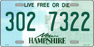 NH license plate 3027322