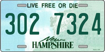 NH license plate 3027324