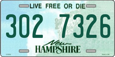 NH license plate 3027326