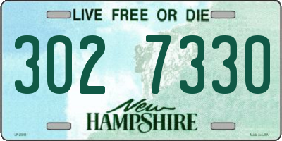 NH license plate 3027330