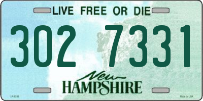 NH license plate 3027331