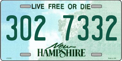 NH license plate 3027332