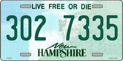 NH license plate 3027335