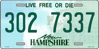 NH license plate 3027337