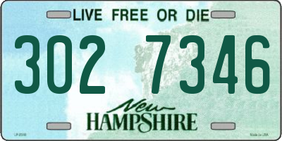 NH license plate 3027346