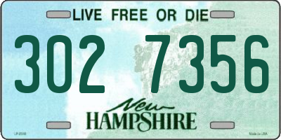 NH license plate 3027356