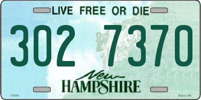 NH license plate 3027370